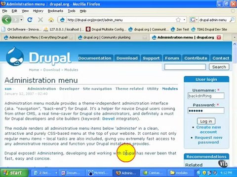 part8 phan1 Contributed Modules - Administration Menu