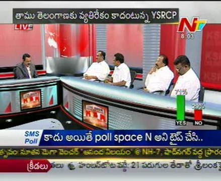 Live Show with KSR - Cong Changal Rayudu-YSR Cong Gattu -TRS Shravan-TDP Aravind Kumar-02