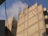 Syria فري برس  ديرالزور  سقوط قذيفة على أحد المنازل 22 7 2012 Deirezzor