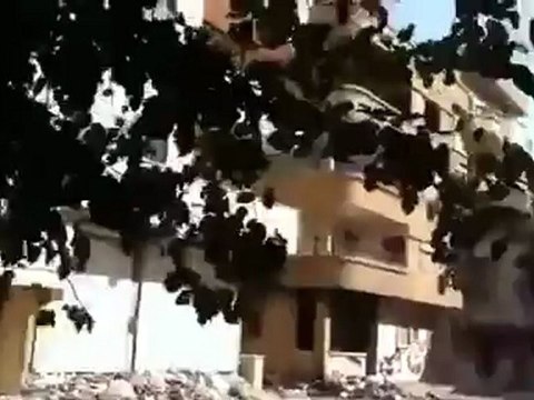 Syria فري برس ديرالزور الطيران يقصف حي العرضي 22 7 2012 Deirezzor