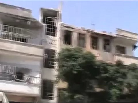 Syria فري برس حمص الخالدية اثار الدمار الهائل جراء القصف بالصواريخ 22 7 2012 ج5