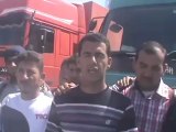 Syria فري برس حلب اعزاز احد قادة الجيش الحر عند دخول الشاحنات التركية  22 7 2012 Aleppo