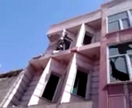 Syria فري برس البوكمال آثار الدمار والقصف على الجامع الكبير والسوق التجاري 22 7 2012 ج6 ALbokamal