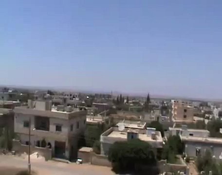 Syria فري برس درعا طفس اشتباكات عنيفة وانفجارات 21 7 2012 Daraa