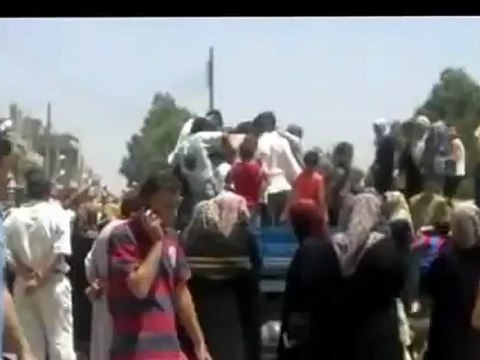 Syria فري برس حمص الحولة ازمة الغاز بسبب الحصار على الحولة 22 7 2012 ج1 Homs