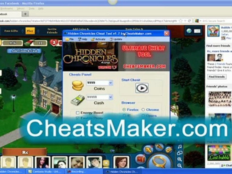 Hidden Chronicles Cheat Codes 2012