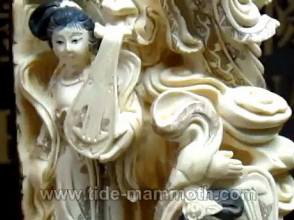 mammoth ivory handcrafted figurine tusk 111 inch #37544