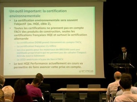 Conférence Prescription & Analyse du Cycle de Vie IFPEB -21/06/12- Allocution Nicolas DHOYE