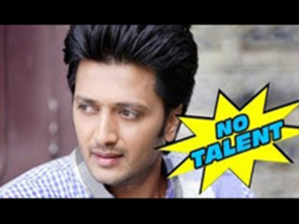 I Am Working Without "Talent" - Ritesh Deshmukh