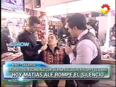 Angel en la Previa a SM con Matias Ale