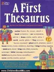 Children Book Review: A First Thesaurus by Harriet Wittels
