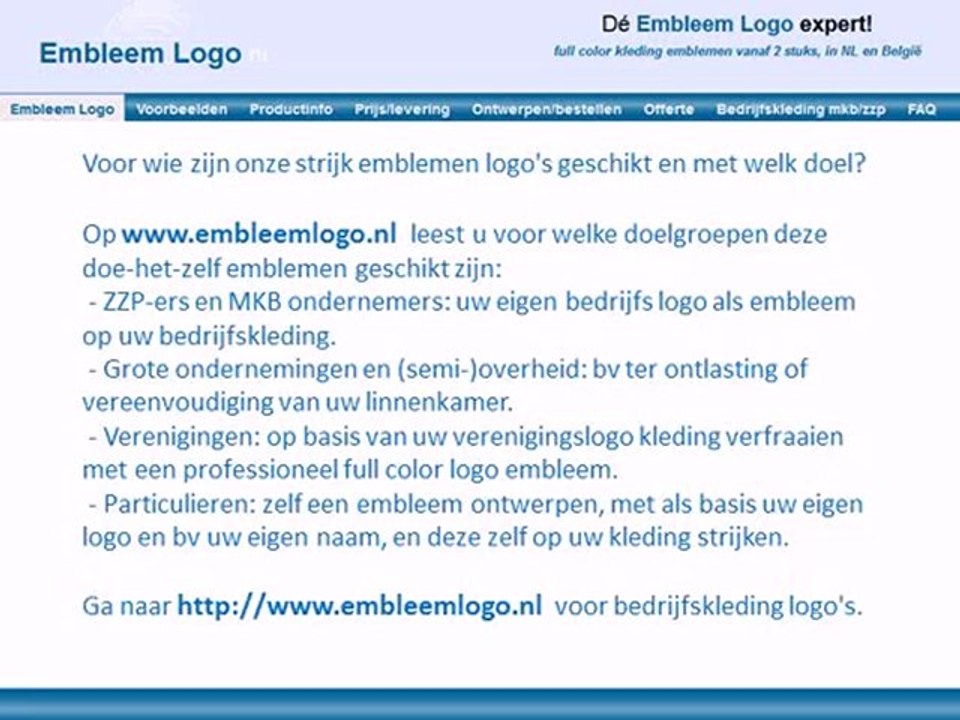 Bedrijfskleding Logo