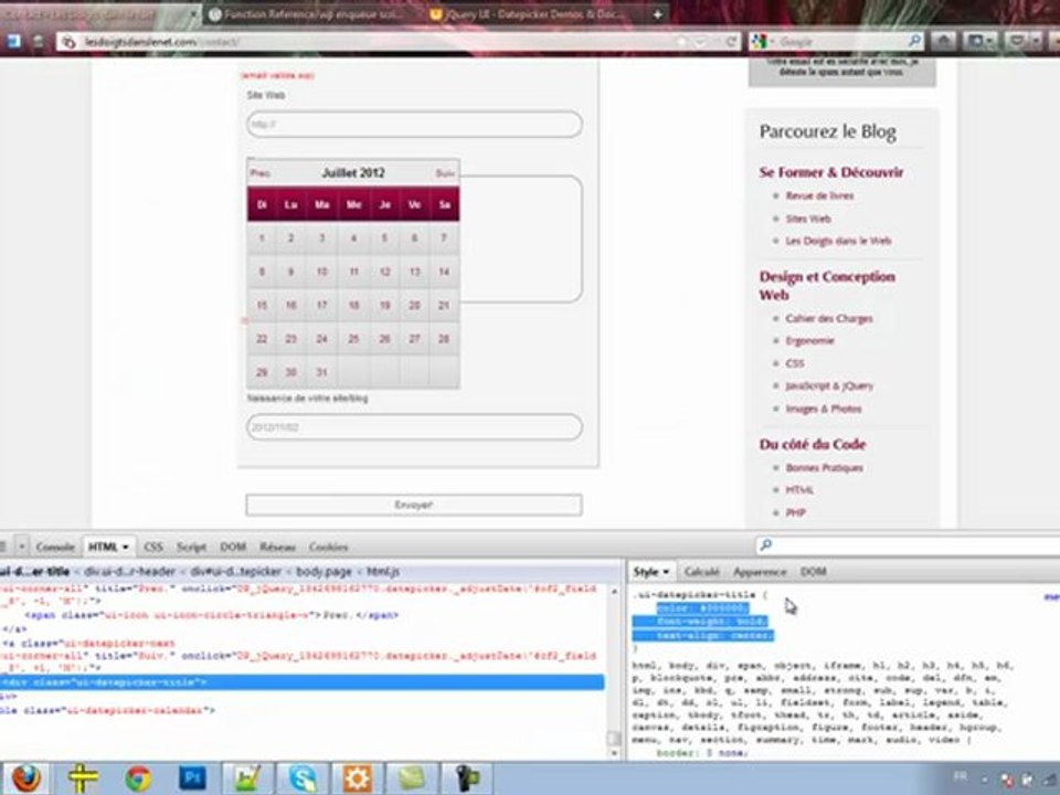 Tuto N°8: un outil gratuit pour modifier votre CSS