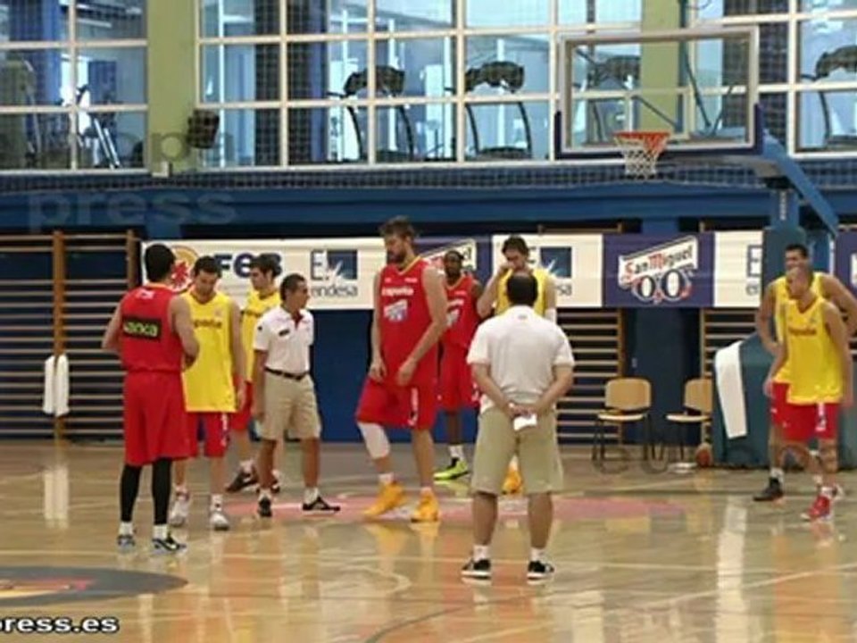 La Selección Española de Baloncesto se prepara para el amistoso frente a Estados Unidos