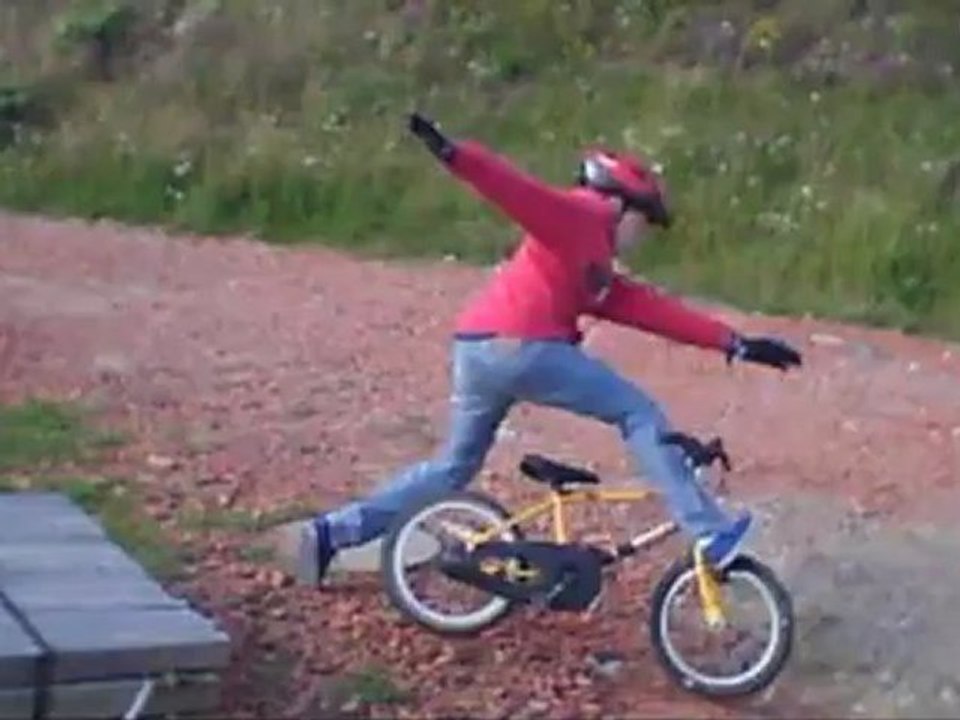 Chute a vélo ...