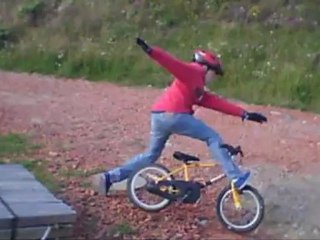 Chute a vélo ...