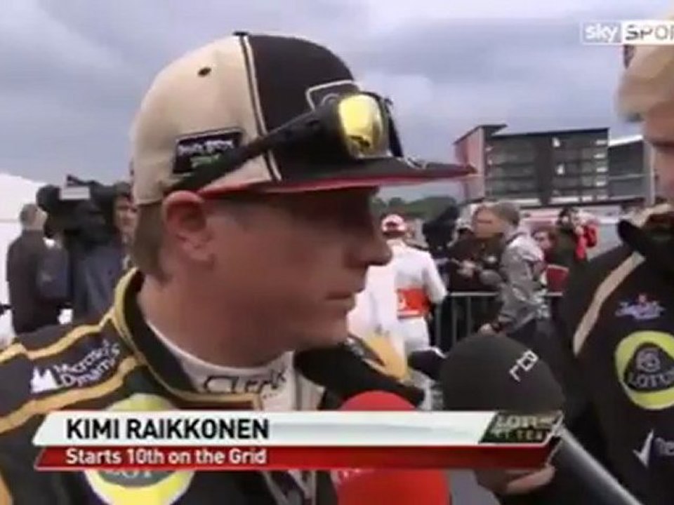 Germany 2012 Kimi Räikkönen Quali Interview