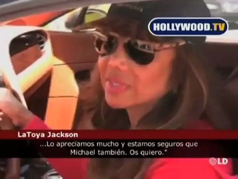 LaToya Jackson y el padre de Michael Jackson agradecidos