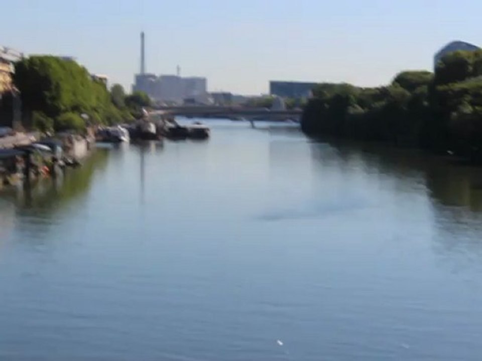 POLLUTION  DANS LA SEINE A PARIS  LA HONTE POUR L'ETRE HUMAIN ET LE PARISIEN