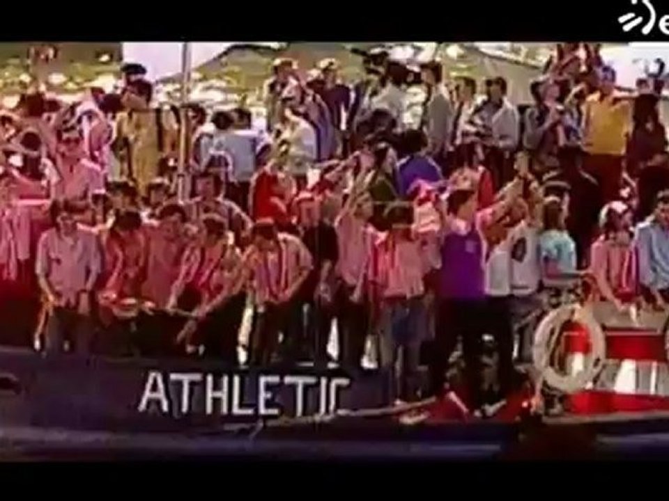 Gabarra del Athletic preparada 14 mayo