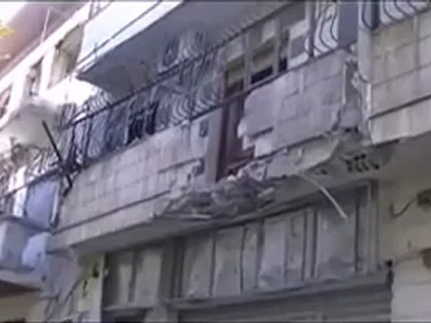 Syria فري برس حمص حي جورة الشياح آثار القصف الهمجي على الحي 23 7 2012 Homs