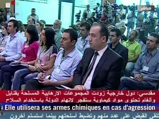 La Syrie n'utilisera ses armes chimiques qu'en cas d'agression