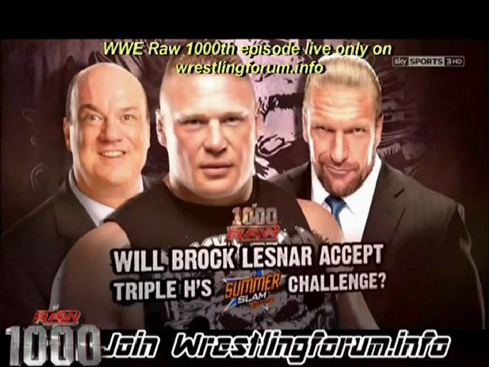 wrestlingforum.info - WWE Raw 1000th Episode Promo