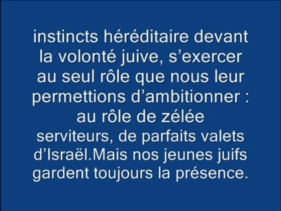 Ce n'est pas de l'humour: Vous voulez savoir pourquoi les sionistes dominent la France?