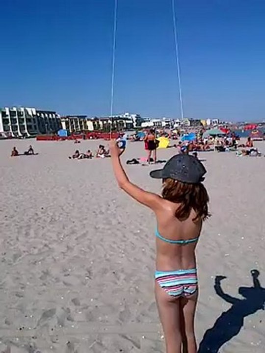 Lancement du cerf-volant