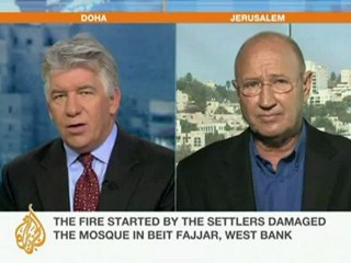 Settlers blamed for mosque blaze