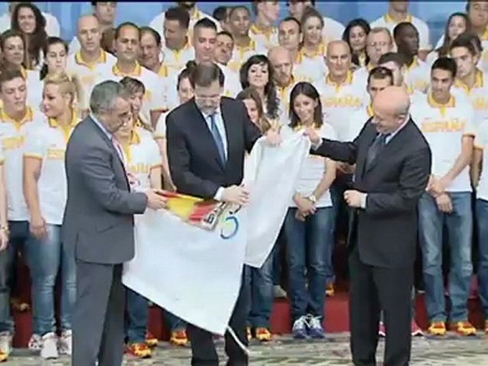 El Rey y Rajoy despiden al equipo olímpico español antes de viajar a Londres
