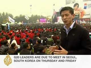South Koreans protest against G20 policies