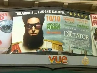 فيلم الديكتاتور في دور العرض البريطانية