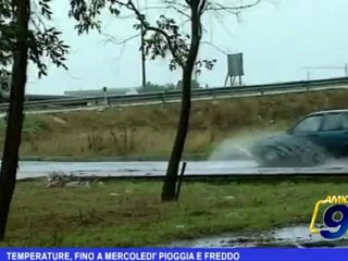 Temperature, fino a mercoledì pioggia e freddo