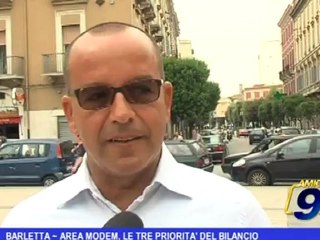 Barletta | Area Modem, le tre priorità del bilancio