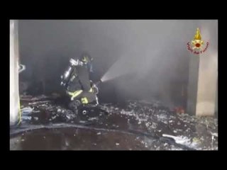Monteforte Irpino (AV) - Incendio e salvataggio disabile (22.07.12)