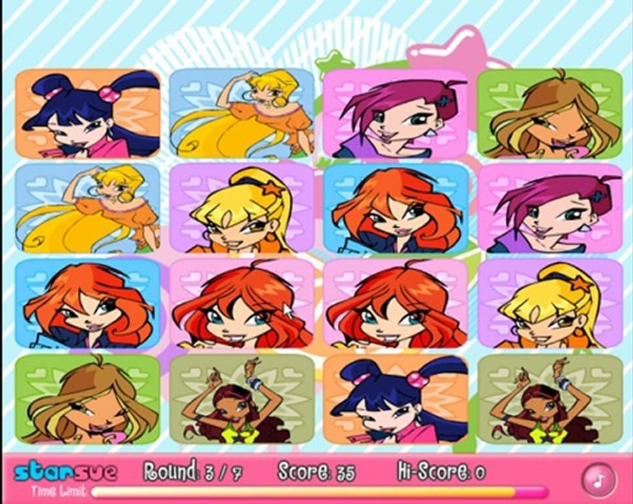 Jogo das Winx de Memória