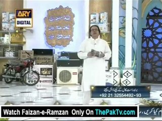 Faizan-e-Ramzan By Ary Digital - 24th July 2012 (Seher) Part 4