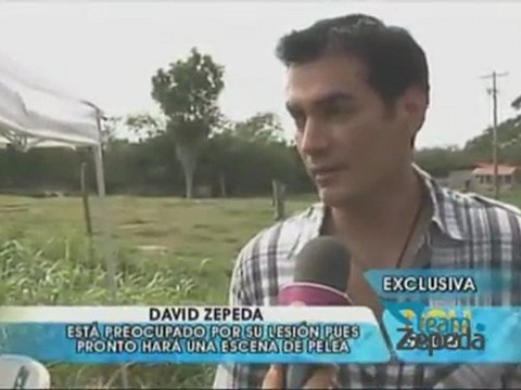 David Zepeda @davidzepeda1 se lesionó en una escena de ADP