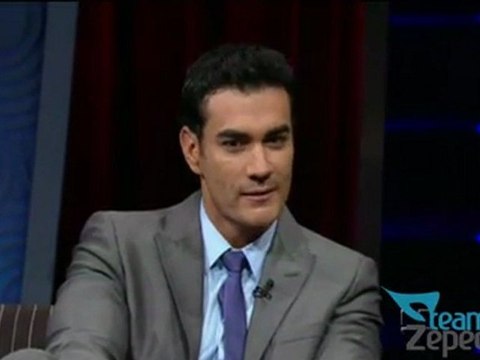 David Zepeda @davidzepeda1 y Leticia Calderón en Sábado Gigante