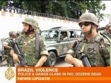 Brazilian police clash with gangs in Rio