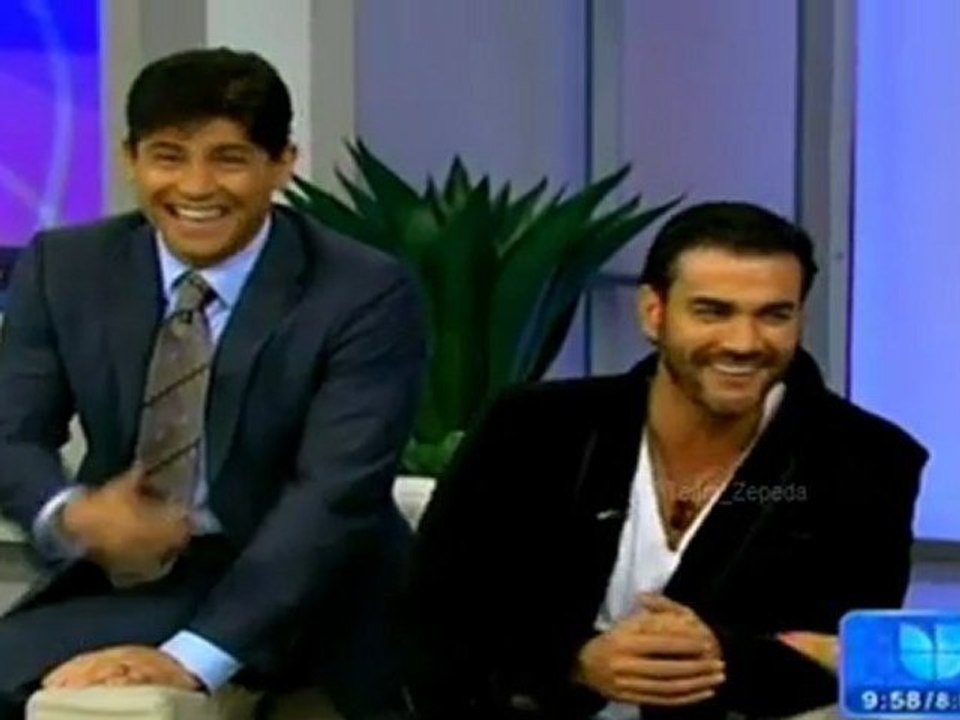 David Zepeda @davidzepeda1 y Gabriel Soto @gabrielsotofans en DespiertaAmerica