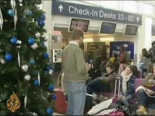 Snow storm delays flights across Europe