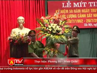 ANTÐ - Học viện CSND mít tinh kỷ niệm 50 năm Hồ Chủ tịch ký pháp lệnh CSND