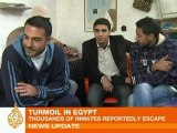 Prisoners escape Egypt prisons