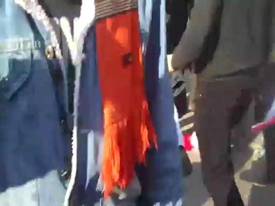 Among pro-Mubarak crowds during rock throwing