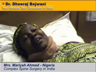 Mrs Mariyam Ahmed - Laser spine surgery India