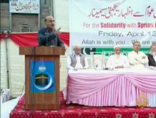 مهرجانا تضامنيا مع الثورة السورية في لاهور