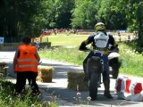 Course de côte de Villers-sous-chalamont 2012 - Descente de la 1ère montée de course des catégories Open, Motos anciennes et Educatives