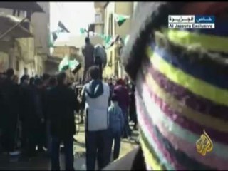 مظاهرات حي برزة في جمعة "التدخل العسكري"